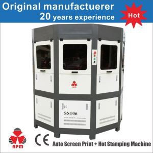 2-3 Color Auto Screen Printing Machine With Flame And UV System